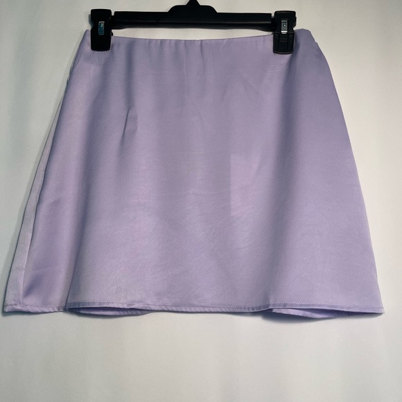 WeWoreWhat Satin Charmeuse Mini Slip Skirt Heather purple Size S - Picture 8 of 8